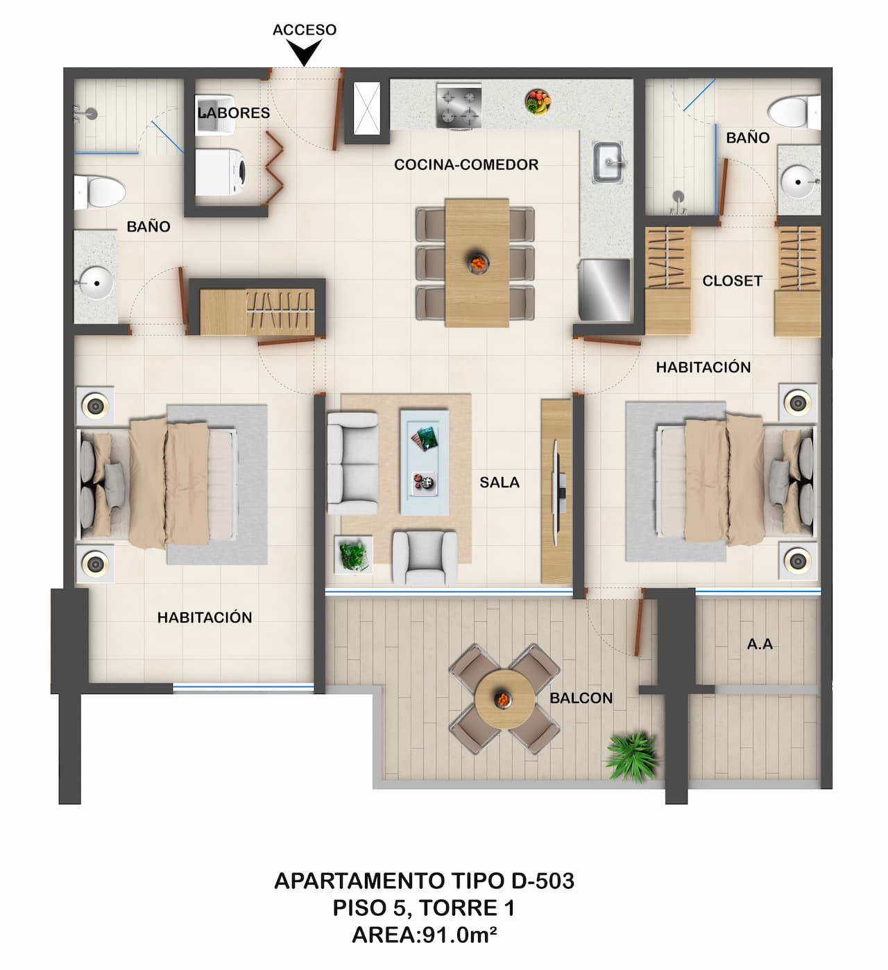 apartamento tipo d-503_piso 5_torre 1